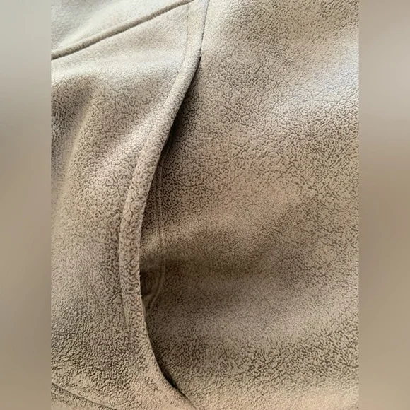 NWT Via Spiga Faux Fur Coat: Dark Taupe, Fir Lining, Pockets, Button/Snap XL - Picture 10 of 15